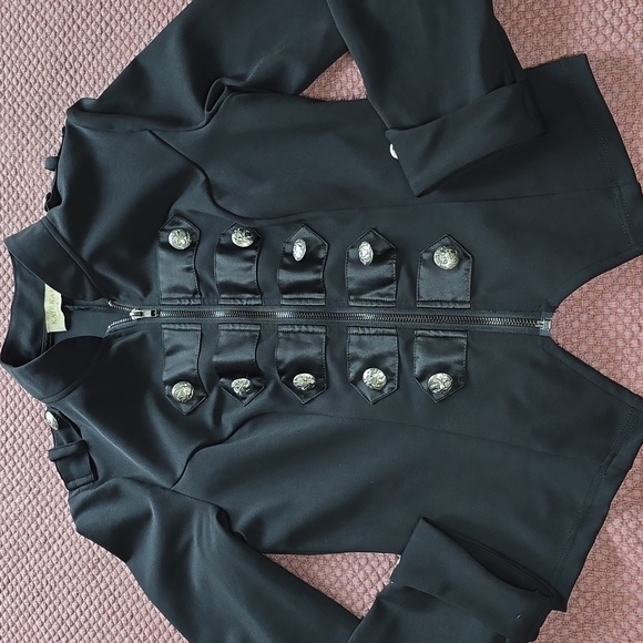 Women Victorian Gothic Steampunk Ringmaster Jacket Military Blazer Circus - Picture 3 of 13